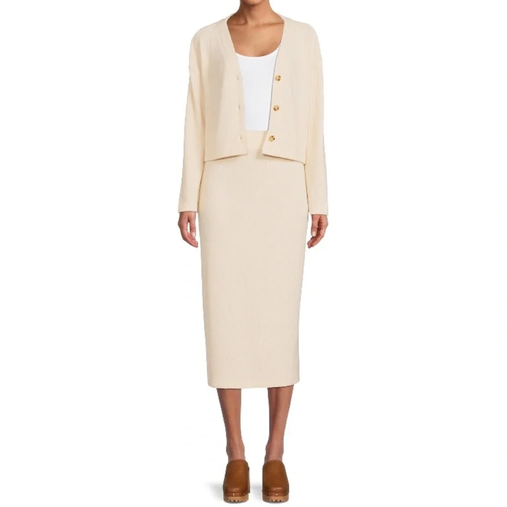 Time and Tru Women’s Cardigan and Skirt 2PC Set Size 20 XXL - Picture 5 of 8